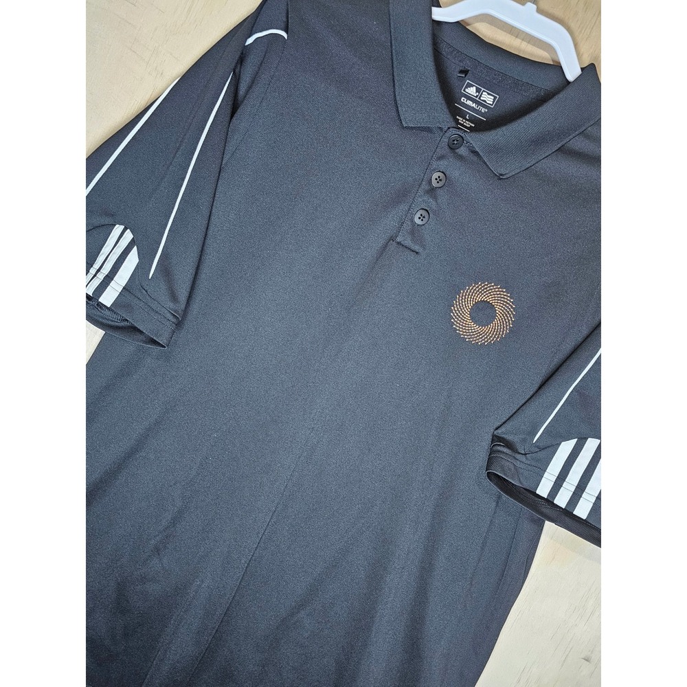 Adidas Climalite Mens Golf Polo Shirt Black Large P77781 2013 Vintage Style